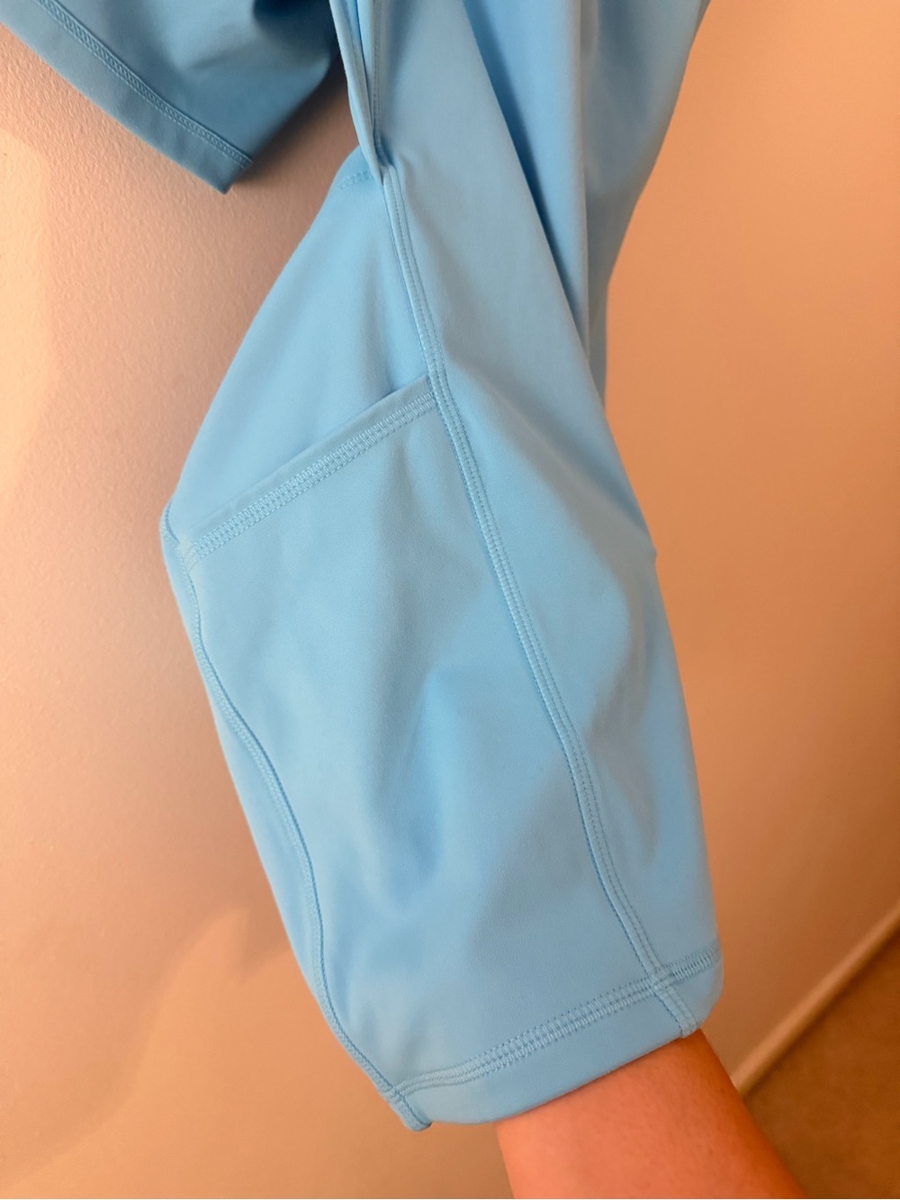 Light Blue Athletic Tank Dress - Picture 5 of 6